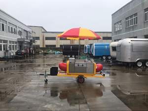 वाणिज्यिक गर्म कुत्ता गाड़ी tricycle छोटे आकार हॉट डॉग आकार डिजाइन खाद्य गाड़ी नाश्ता खाद्य मोबाइल सेवा सुसज्जित ट्राली - Product Image 2