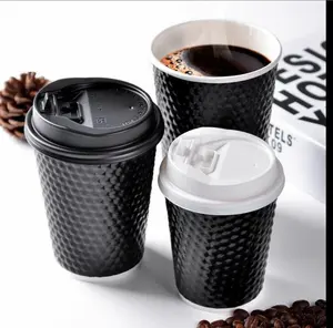 Disposable Hot Coffee Paper Cups Food And Drink Containers Disposable Kraft Soup Cup.