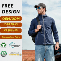Veste bomber en toile pour homme OEM ODM, à capuche, imperméable, coupe-vent, pour le travail en extérieur, avec logo sur le devant