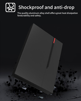 Trascende 1TB 512GB disco rigido esterno con piena capacità 2.5 pollici interfaccia SATA tipo-C porta di espansione