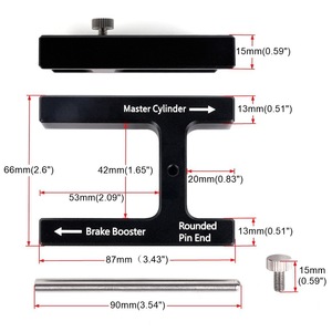 Outil de réglage de la tige de commande du servo-frein en alliage d'aluminium pour la réparation du maître-cylindre et du servo-frein - Product Image 3