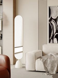 Nordique moderne 2025 tendance luxe filles chambre Ins sol miroir maison vie personnalisé Simple debout salon miroir - Product Image 2