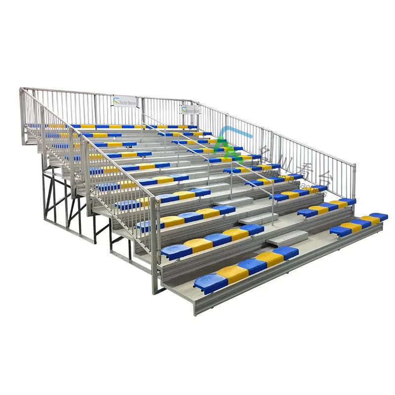 High Rise Grandstand Sport Seating Bleachers Outdoor Grandstand Seating Sports Equipment For Cricket