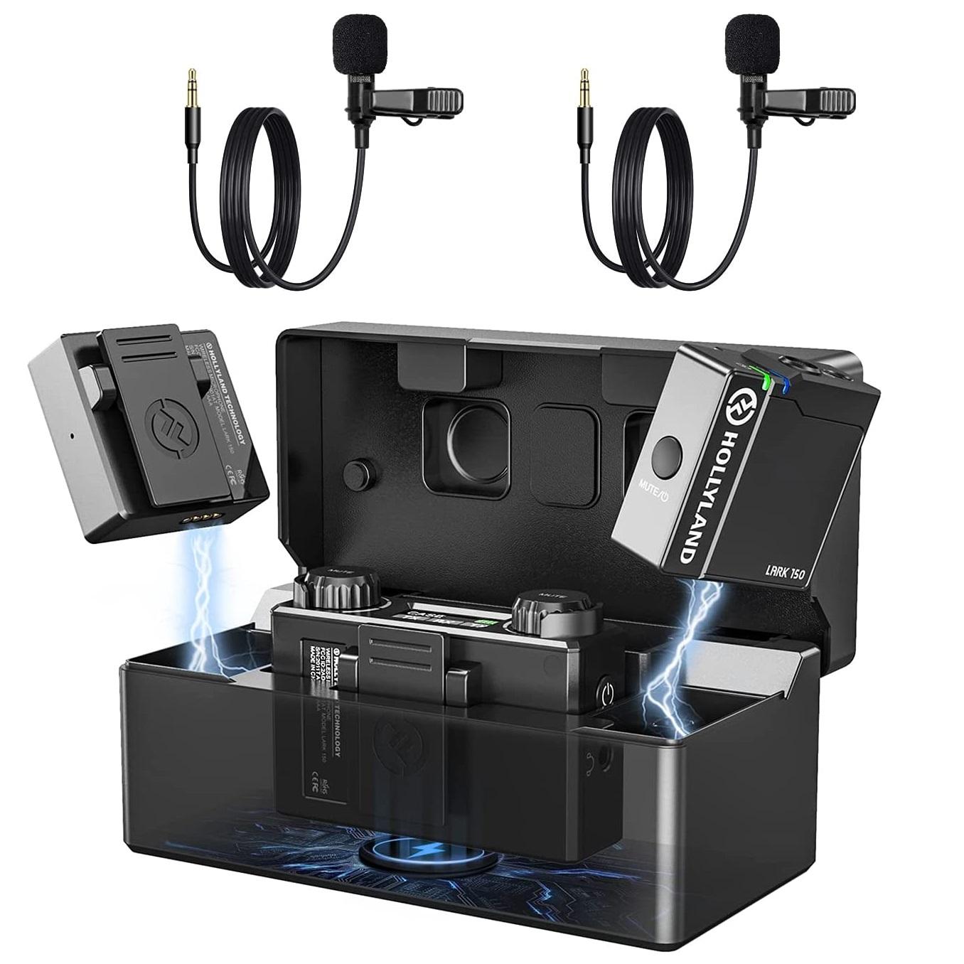 Hollyland LARK 150 2.4GHZデュアルチャネルワイヤレスLavalier