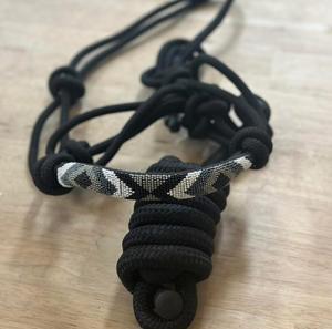 Cabestros de cuero ajustables hechos a mano con cuerda fuerte con cuentas, banda para la nariz trenzada suave, diseño de nudo de proveedor indio duradero - Product Image 1