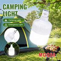 Lanterne de camping tactique à LED avec batterie au lithium pour l'extérieur, MOQ50, étanche IP44, intensité réglable, lumière de tente suspendue, portable, électrique, 5 modes