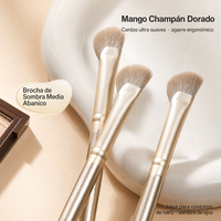 Pinceau de maquillage de précision JIY OEM pour eye-liner incliné, ombre nasale et sourcils, outil de maquillage de haute qualité, ensemble de pinceaux de maquillage