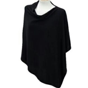 Accessoires de luxe de haute qualité, style élégant et grandiose, chauds, en tissu de lotus en cachemire pur noir, pour femmes, respirants et longs - Product Image 1