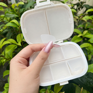 Hộp Thuốc <span class=keywords><strong>7</strong></span> Ngày Nhựa Tổ Chức Nhựa Cầm Tay Thuốc Dispenser Thuốc Chống Thấm Nước Hộp Thuốc Tùy Chỉnh Logo 8 Lưới Hàng Tuần Thuốc Trường Hợp - Product Image 6