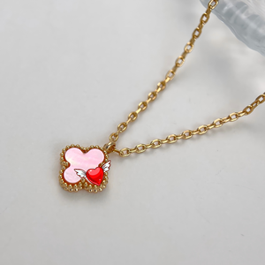 <span class=keywords><strong>Collier</strong></span> trèfle à quatre feuilles en argent sterling S925 plaqué or 18 carats, possibilité de demander le catalogue Van Cleef auprès du vendeur - Product Image 2