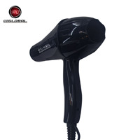Sèche-cheveux professionnel haute puissance 2400W, électrique, à brancher, avec réglages de vitesse ajustables, doux pour les cheveux, design portable