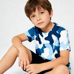 521002 T-shirts d'été pour garçons et filles, uniformes scolaires, uniformes de camp d'été, uniformes d'entraînement, vêtements de travail, uniformes d'étudiant avec logo personnalisable - Product Image 3