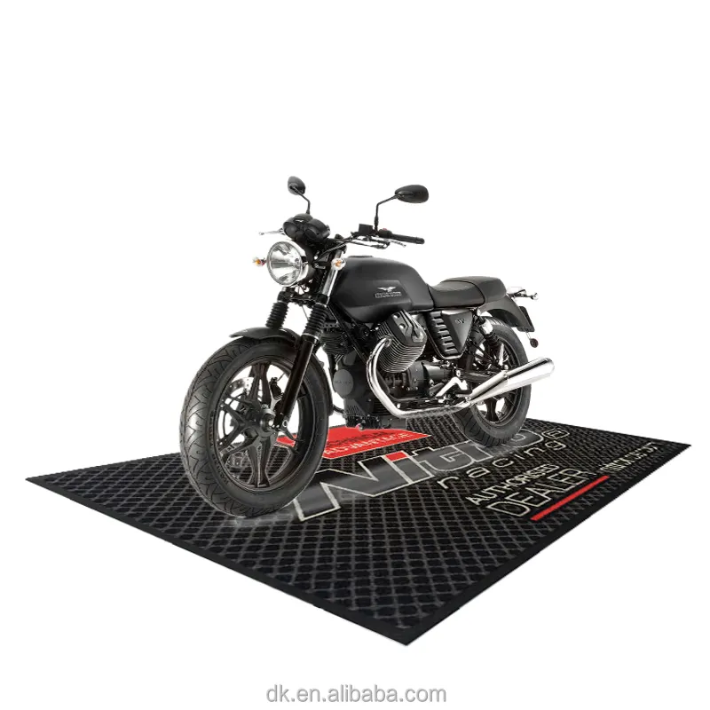 Motorbike Motocross 100% Rubber Garage Motorcycle Waterproof Floor Go Kart Pit Floor Logo Bar Mat Carpet