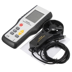 HT-9819 เครื่องวัดความเร็วลมแบบดิจิตอล LCD เครื่องวัดความเร็วลมแบบพกพาพร้อมกระเป๋าพกพา CFM/CMM เครื่องวัดความเร็วลม - Product Image 6