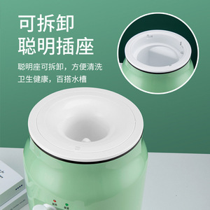 Dispensador de agua de sobremesa, tipo frío y caliente, carcasa de plástico, alimentación eléctrica, para escritorio, oficina, uso estudiantil. - Product Image 3