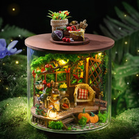 Maison miniature en bois DIY, série Dream Bottle, modèle architectural 3D fait main, ornement de table exquis pour les deux sexes, à partir de 14 ans