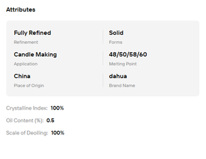 China Factory Supply Fully Refined Paraffin Wax Kunlun 56-58-60-62 Melting Point for Candle Making and Coating Raw Material - Product Image 6