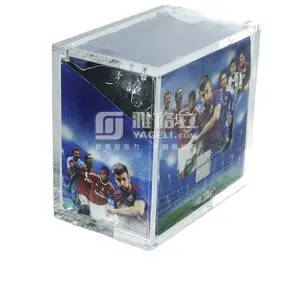High Transparent Lucite Booster Box Protector Acrylic Football Cards Display Case For Gaming