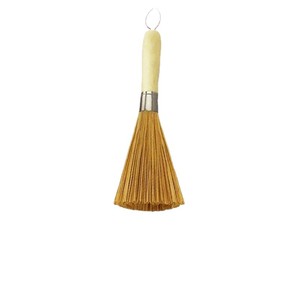 Brosse de nettoyage de cuisine à long manche en bambou, antiadhésive et décontaminante, brosse à vaisselle en bambou pour cuisinière - Product Image 1