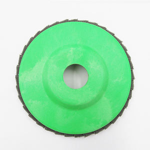 Rueda de aleta de disco de aleta de doble capa de Zirconia de 115*22mm con respaldo de plástico para moler acero inoxidable - Product Image 2