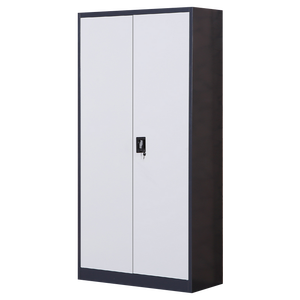Armoire de <span class=keywords><strong>rangement</strong></span> en acier moderne et réglable à 2 portes, <span class=keywords><strong>casier</strong></span> à 4 étagères avec serrure à 3 points, modulaire pour chambre, sous-sol, salle à manger, <span class=keywords><strong>bureau</strong></span>, maison, salle de sport - Product Image 5