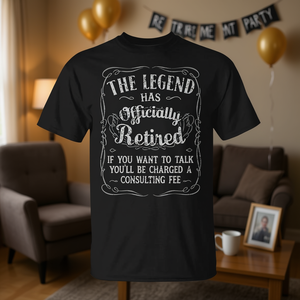 The Legend Has Officially Retired <b>Retirement</b> Women <b>T</b>-<b>Shirt</b> - Product Image 3