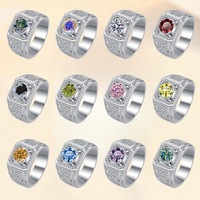 Cincin Kawin Pria Perak Sterling 925 Kristal Es Moissanite Gaya Hip-hop Fashion Mewah Ringan, Diskon Besar