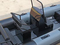 Bateau à coque en aluminium avec 3.3m 3.4m 3.6m 3.8m 3.9m 4.3m 4.7m m 5m PVC & Hypalon Material Gonflable Sport Rib Boat Sale