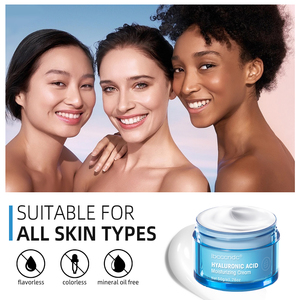 Crème Hydratante Visage à l'Acide Hyaluronique Marque Blanche Hydratation Intense Éclaircissante Blanchissante <span class=keywords><strong>pour</strong></span> Soin Quotidien Réparateur de la Barrière Cutanée - Product Image 1