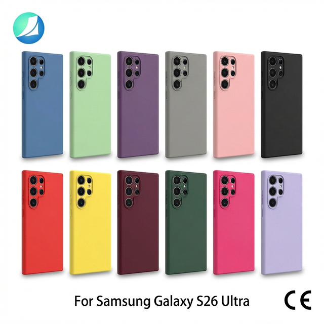 Liquid Silicone Phone case for samsung S26 S5 S24 S23 ultra Soft Silicone Phone case Silicon Protective case OEM Custom Logo