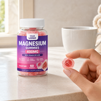Fabrication sous Marque Blanche de Gummies au Magnésium, Formule Personnalisée, 60 Gummies, 400mg