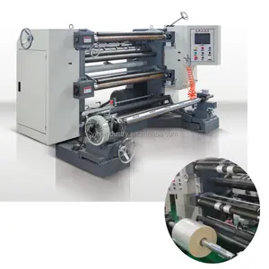 High speed paper roll plastic pe film pvc pet bopp slitting machine rewinder machine