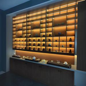 ארון תצוגה רב תכליתי פופולרי של ערכות תה מעץ סיני מסורתי - Product Image 1