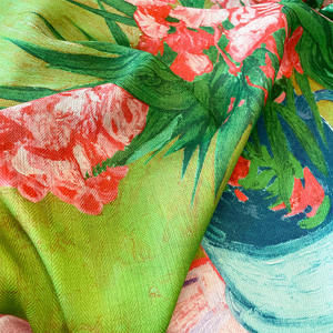 Automne marque de luxe coton laine soie Hijab écharpe femmes velours carré foulards imprimé châles enveloppes cheveux couverture foulard femmes - Product Image 6