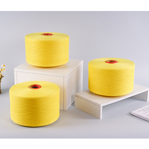 Fils mélangés en coton recyclé et polyester haute ténacité Ne 20s pour la production de chaussettes - Product Image 4