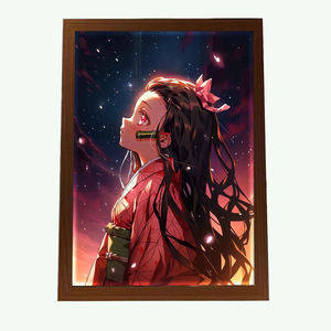 Demon Slayer Posters Pintura ligera Marco DE FOTOS Demons Slayers <span class=keywords><strong>Kimetsu</strong></span> <span class=keywords><strong>No</strong></span> <span class=keywords><strong>Yaiba</strong></span> Tanjiron Lámparas LED de acción - Product Image 1