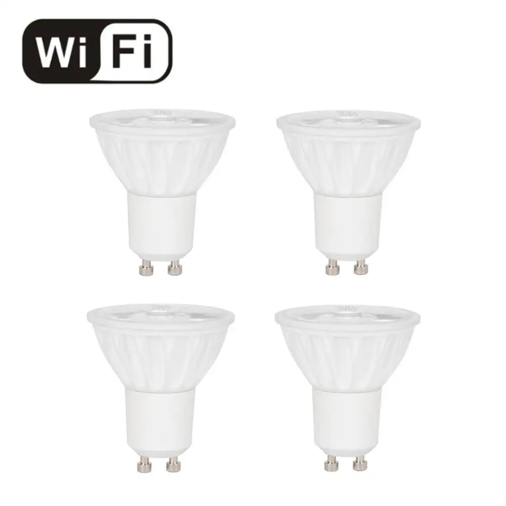 CCT dimmable Alexa Google Home assistant compatible APP remote control 5w smart WiFi GU10 LED Bulb