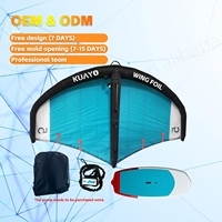 GY GY-W06 Wing Foil Tabla de Surf Inflable - Negro/Azul Tamaños 4m/5m/6m Ligera y Duradera de Fibra de Carbono Resistente al Agua Salada