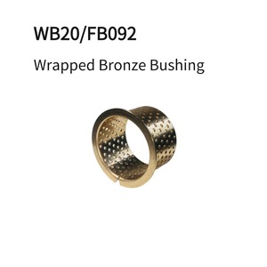 Bague en bronze à bride WB20 FB092 <span class=keywords><strong>CuSn8P</strong></span>, conception à trou traversant, manchon à bride haute charge 120MPa pour joint de liaison d'excavatrice et de tracteur - Product Image 4