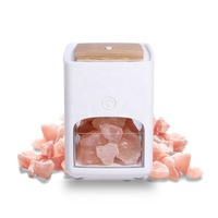 VENTE FLASH Lampe en sel de l'Himalaya électrique 2 en 1 et diffuseur d'huiles essentielles LED 7 couleurs 150 ml pour la maison et la voiture