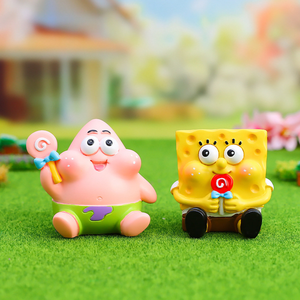 Caja ciega Yellow Fatty & Patrick Star: regalo de decoración de resina, artesanía exquisita, Regalos divertidos con temática de Bob Esponja para fanáticos - Product Image 6