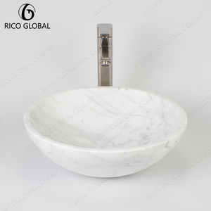 Lavabo de Baño Moderno de Diseño Europeo, Hecho a Mano, Ovalado, de Porcelana, Mármol y Concreto, Modelo DS-001A-40-CARA, Fabricado en Malasia - Product Image 6