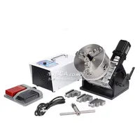 Tête de division CNC de précision avec contrôle de vitesse, positionneur de table rotative, bras mécanique, mandrin de fixation pour soudage laser à l'argon 80mm 160mm