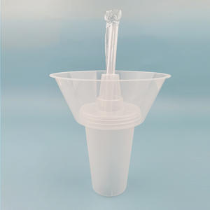 Commercio all'ingrosso 500ml 700ml Snack e bevande in plastica Hotpot porta tazze vendita calda frutta per bere tazza con paglia - Product Image 4