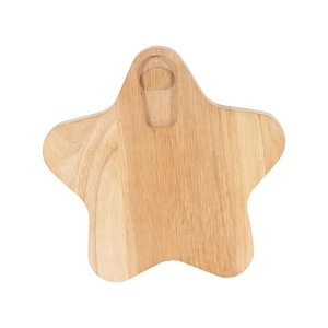 Planche à découper en bois en forme d'étoile, couleur bois naturel, pour fruits, légumes, service hôtelier, café et thé - Product Image 3