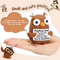 Beliebte Gehäkelte Tierpuppen Handgemachte Positive Eulen-Puppe zum Häkeln Muttertags-Geschenk Geburtstagsgeschenk für Mama Abschlussgeschenke Dekoration