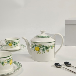 Low Price Promotion European Lemon Pattern Bone China <b>Tea</b> Set - Product Image 5