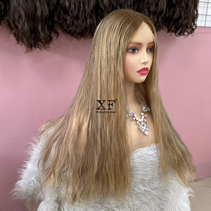 Più popolare <span class=keywords><strong>colore</strong></span> <span class=keywords><strong>biondo</strong></span> <span class=keywords><strong>chiaro</strong></span> 24 pollici lunghi ondulati capelli umani europei HD Swiss Top in pizzo parrucche - Product Image 4