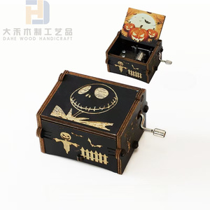 Pezzi di legno incisi personalizzati per scatola musicale Vintage carillon legno per fidanzato fidanzata moglie anniversari regali - Product Image 2