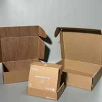 Recycelbare Kraft-Versandkartons |   Benutzerdefiniertes Logo Matt Laminierte Pappe |   Flache Faltbare Versandbox für Socken-Versand